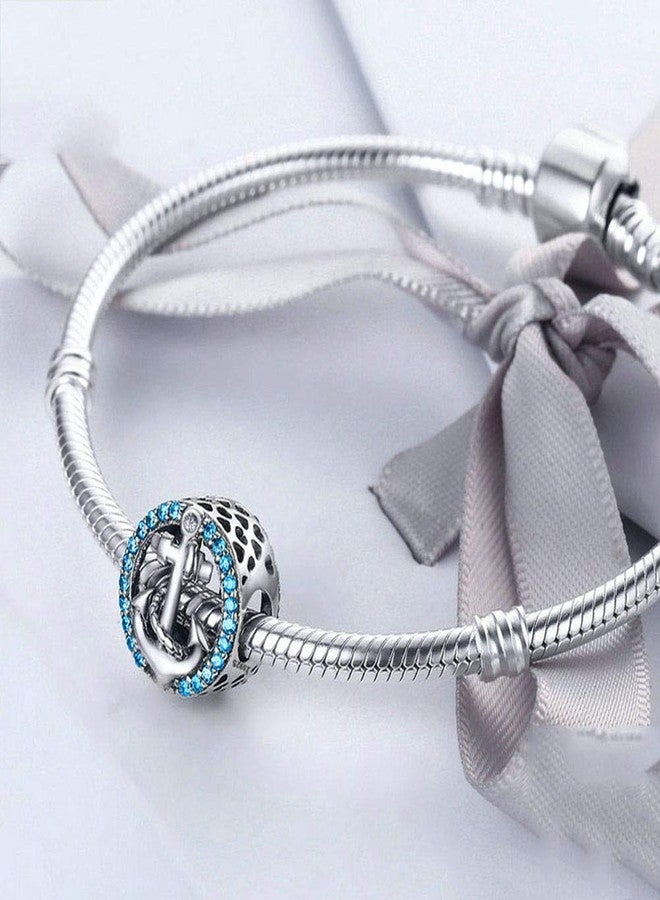 LAMOONY Sailing Boat Charm 925 Sterling Silver, Anchor, Starfish, Jelly Fish Ocean Charm for Pandora Charm Bracelet - Image 4